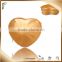 Popwide wholesale hape Of Heart golden PVC packaging bag