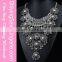 Wholesale Gold Leaf Rhinestone Statement Chunky Collar fashion necklace