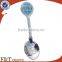 cutom logo design metal craft souvenir zinc alloy spoon with enamel