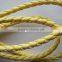 6mm PU braided leather cord for necklace and bracelet