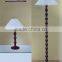 2015 Modern black wooden and white shade hotel lamp/lights