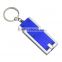 Promotional Gift Cheapest PVC LED Mini Keyring Flashlight with Branding