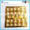 Clear plastic chocolate boxes wholesale/transparent chocolate packaging boxes for gold chocolate box