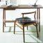Traditianal style wooden dining chair,walnut finish,set of 2