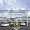 New self-cleaning economical PVDF toll station membrane structure