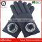 Hot Sale Winter Warm Ladies Waterproof Fabric Gloves with Fur Pompoms