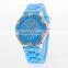 hot style GENEVA silicone watches jelly watches Fashion silicone watches rubber watch
