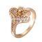 Chic Women Birthstone Platinum Plated New Jewelry Ring for Banquet