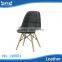 Wholesale dining chair leather PVC with wood legs