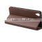 New Product PU Leather Classic Book Folio Case for Sony C6 with Card Slot and Stand
