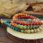 Colorful charming handmade ceramic beads bangle jewelry