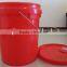 plastic container pail plastic paint pail with handle