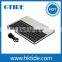 High Qulaity Aluminum Cover Bluetooth 3.0 Germany Keyboard with Custom Different Layout