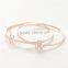 New Gold Bracelet Designs Clover Bangle Rose Gold Plating PB001A-17