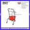 Supermarket Powder Coat Double Shopping Basket Cart Trolley HSX-S470