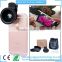 Newest Premium Quality 0.45X HD Super Wide Angle Lens 12.5X Macro 2 in 1 Lens Kit for iPhone 6S SE 5S Huawei HTC
