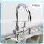 Swan Neck Brass Sink Faucet Mixer for Kitchen