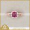 natural precious Sri Lanka ruby ring jewelry for wedding