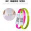 colorful creative wirst magnet bracelte micro usb cable for android and for apple