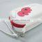 GC--Fantastic wihite color red flower printing makeup cosmetics eva organizer