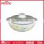 Food grade bowl with lid, panicle print white 100% melamine wholesale bowl with handle