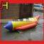0.9mm PVC Material Single Tube Inflatable Banana Boat / Flying Fish Boat