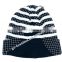 new product for 2014 Wholesale china manufacture OEM CUSTOM LOGO winter women stripes acrylic beanie hat and cap