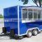 Manufacture Customized Pizza Fast Food Trailer/ Electric Modern Design Towable Mobile Pizza Food Cart For Sale