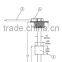 MR-MS5-200 High precision stainless steel material fuel level sensor fuel gauge