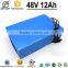 Rechargeable Customs 48v/12ah 36v/16ah lithium battery pack with 3.7V 18650 cell BMS Charger