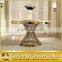 Popular Modern Round Marble Top Wedding Table With Steel Legs