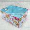 fashion cloth storage basket with beautiful pattern