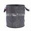 Foldable washing laundry hamper with strong rope handles , laundry basket for bathroom