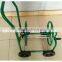 Manual garden hose reel carts