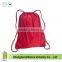Black Nylon Drawstring Bag, Knapsack, Backpack.