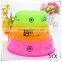 OEM Plastic pp pet bowl/dog bowl/cat round bowl with beautiful prints wholesale