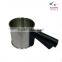 High quality hot sale stainless steel flour sifter flour shaker sieve cup flour screen with ABS handle