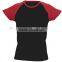 unbranded clothing LADIES 150g 100% ringspun cotton CONTRAST Cap Sleeve Raglan Two Color T Shirt