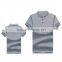 2017 summer men's plain slim short-sleeved stand neck Custom T-shirt