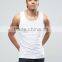 2017 Cheapest High Quality New Design Custom White Color Gym Wear Comfortable 97% Cotton 3% Spandex Fashion Men's Sport Vest