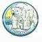 bulk factory price lovely polar bear ,fish embroidery patch