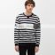 High quality 100% cotton new design stripe oversized sweatshirts