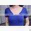 F20033B Korea style round neck t shirt women sexy t shirt