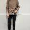 2016 new fashion long sleeve casual women t-shirt with pocket wholesale