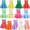 2016 2-10years summer dress for kids 13 color Girls Bridesmaid Dress Kids Princess Wedding Summer Party Flower Bow