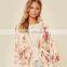 Fall 2018 shearling coat femme floral print robe women's kimono