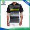 Moisture wicking dry fit material sublimated printing golf shirts for men