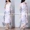 Floral Printed Two Piece Flower Fashion Lace Dress