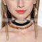 Sequin Chain fringed Earring Choker Necklace Suit Jeweley Set