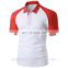 Promotional Raglan Sleeve Blank Polo T Shirt For Men 100% Cotton